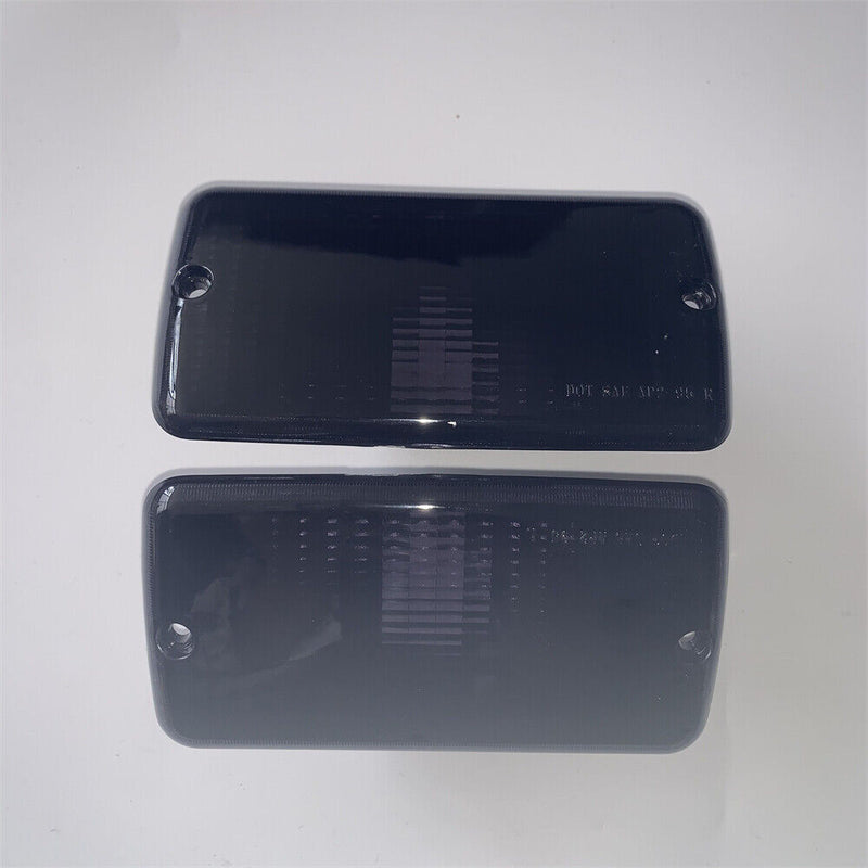For Jeep 1997-2006 Wrangler TJ Smoke Tinted Front Signal Parking Lights Pair