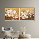White Flower Oil Paint By Numbers Kits Canvas Picture Wall Art DIY Craft Decor