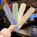 Hair Bands Faux Rabbit Fur Hair Ropes Pop Circle Plush Hair Scrunchies