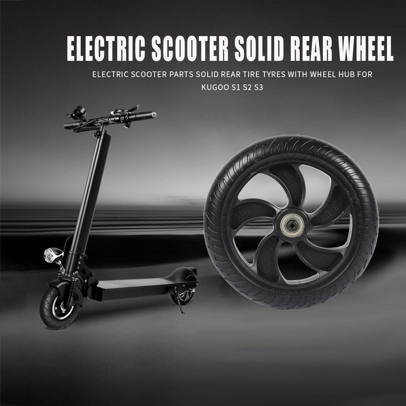 Electric Scooter Solid Rear Wheel Back Tire w/Wheel Hub for Kugoo S1 S2 S3 Newly
