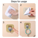 Color Punch-free No Trace Paste Wall Hook Sticky Hook Key Hook Towel Holder