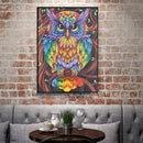 5D DIY Special Shaped Diamond Painting Owl Cross Stitch Craft Kit Home Wall