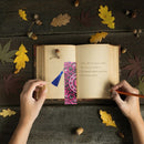 DIY Mandala Special Shaped Diamond Painting Leather Bookmark with Tassel Craf