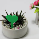 100pcs Plant Markers Garden Vegetable Heart Shape Tag Yard Label (Green)