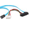 7 Pin SATA Serial ATA, SAS 29 Pin and 4 Pin Adapter Male Cable