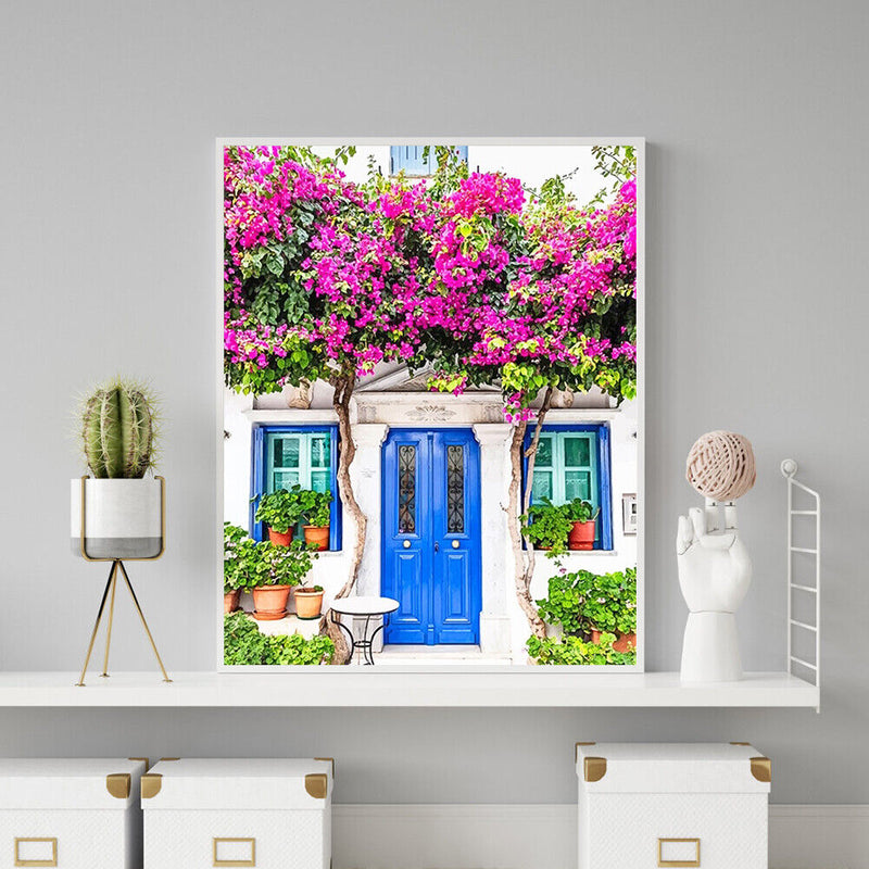 Front Yard Tree Hand Painted Picture Oil Painting By Numbers DIY Kit No Frame