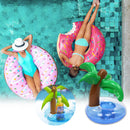 Coconut Tree Inflatable Drink Coasters Beverage Cup Holder Summer Floating