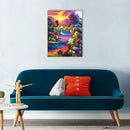 5D DIY Diamond Painting Landscape Full Round Drill Mosaic Picture Kit Wall Arts