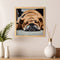 Hand Painted on Canvas DIY Sleeping Dog Oil Paint By Numbers Drawing Kit Cr