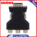 ALLOYSEED Adapter Converter VGA Male, 3 RCA Female Converter Adapter Spli