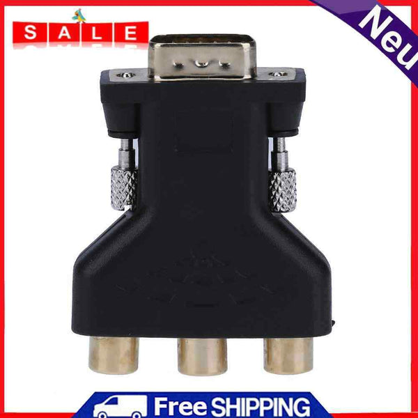 ALLOYSEED Adapter Converter VGA Male, 3 RCA Female Converter Adapter Spli