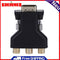ALLOYSEED Adapter Converter VGA Male, 3 RCA Female Converter Adapter Spli