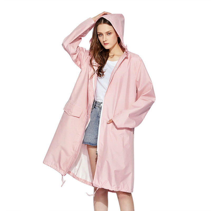 Unisex Tunic Hooded Raincoat Waterproof Outdoor Cycling Rain Poncho (L) Newly