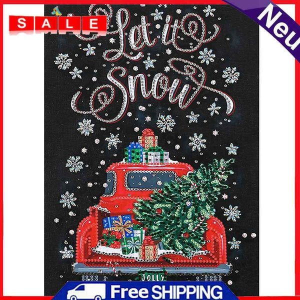 Special Shaped Christmas Tree Car 5D DIY Diamond Painting Part Drill Home Decor