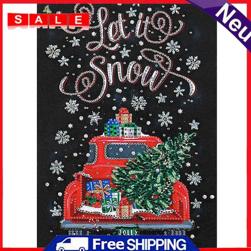 Special Shaped Christmas Tree Car 5D DIY Diamond Painting Part Drill Home Decor