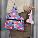 Prosperveil storage bag for knitting yarn, wool holder, needles, organizer, A