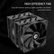 4-Pin Hydraulic Bearing Radiator 7 Heat-Pipes CPU Cooler Dual Fan for AMD Intel