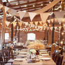 Party Garland Home Decoration Jute Banner Flags Wedding Supplies Burlap Bunting