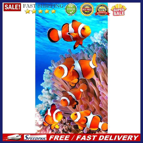 Canvas Painted Oil Paint By Numbers Goldfish DIY Wall Art Modern Bedroom Decor