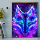 Full Cross Stitch Art Paint 11CT Stamped Glitter Fox Embroidery Wall Ornament