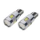 VODOOL 2ST T10 W5W 5630 6SMD Car Wide Bulbs Dash Board LEDs for Universa