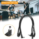 3/5 Ways Guitar Effect Pedal Daisy Chaining Cable Right Angle Connecting Wire