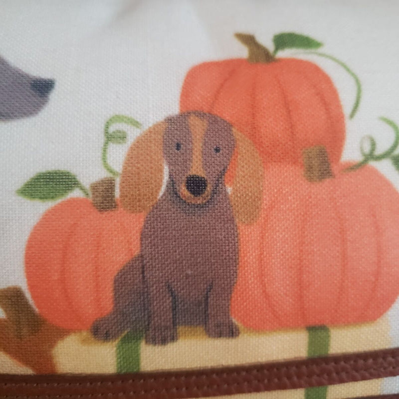 20" Isaac Mizrahi Fall Corgi Dachshund Golden Retriever Dog Lumbar Throw Pillow
