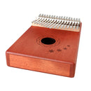 Portable 17 Keys Thumb Piano Wood Kalimba Musical Instrument for Beginner