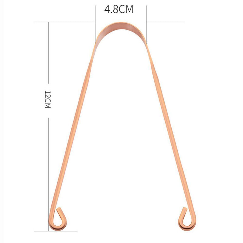 Dental Cleaning Stainless Steel Oral Hygiene Copper Tongue Scraper  Cleaner