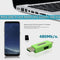 Micro USB TF Card Reader OTG Adapter USB2.0 Hub Connector for PC (Green)