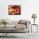 Painting By Numbers DIY Elephant Hand Painted Canvas Oil Art Craft Home Decor