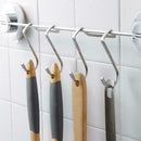 Magic Dual Over Door Hooks Storage Kitchen Cabinet Steel Hook Door L0E4