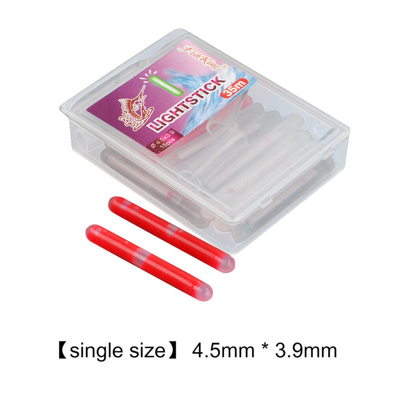 15pcs Fishing Float Fluorescent Light Stick Luminous Night Float Rod Lights