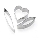 3pcs/set Orchid Flower Petal Mold Cookie Cutter Fondant Cake Tool