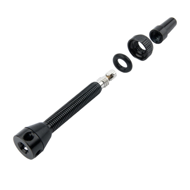 1 Pair 40mm Mountain Road Bike Tubeless Tire Presta Valve CNC Alloy Stem w/