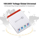 LED Mobile Phone Wall Chargers 4 Ports USB Tablet Charger Adapter (Red)