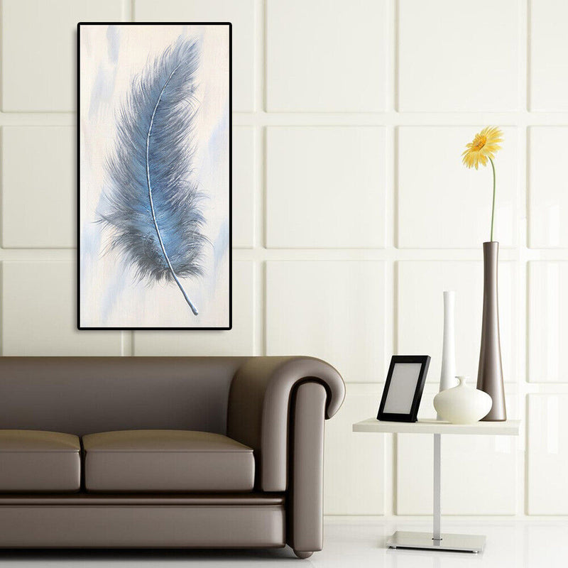 5D DIY Full Round Drill Diamond Painting Feather Cross Stitch Picture Home Decor