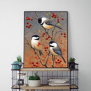 Painting By Numbers Kit DIY Birds on Branch Canvas Oil Art Picture Craft