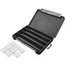 Fishing Tackle Box with Removable Baffle Fishing Hook Storage Case (Black) Newly