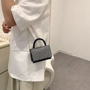 Mini Shoulder Bag Women Fashion PU Sequins Leather Chain Flap Handbag Satchels