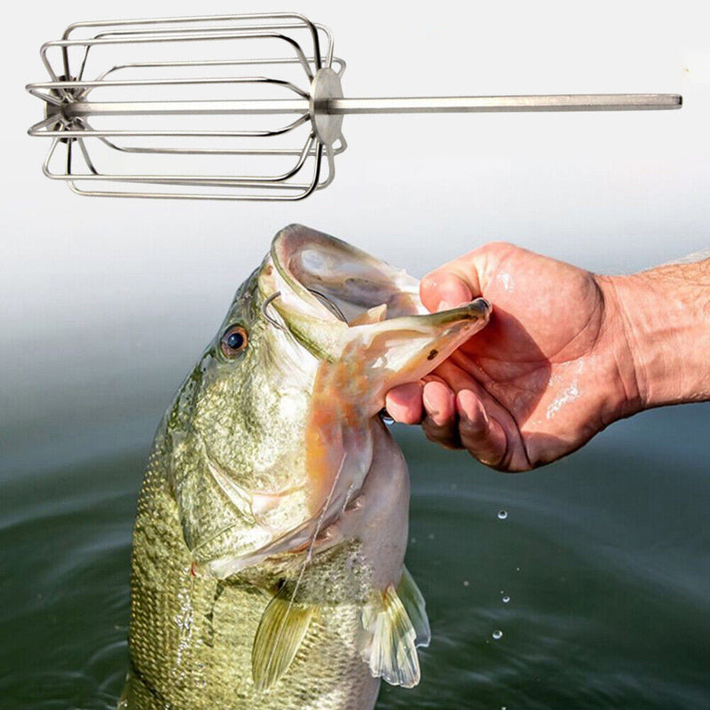 Stainless Steel Groundbait Blender Carp Fishing Lure Bait Whisk Mixing Tackles