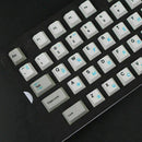 Russian Transparent Waterproof Stickers For PC Laptop Q2V9 Letter W1K5 W1V5