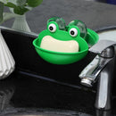 Hanging Shelf Frog Soap Holder Drain Rack Storage Box Cartoon Sucker Soap Dish