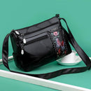 Women PU Leather Shoulder Crossbody Bag Fashion Flower Print Messenger Handbag