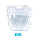 4pcs PVC Transparent Foldable Water Container Portable Collapsible Water Bag