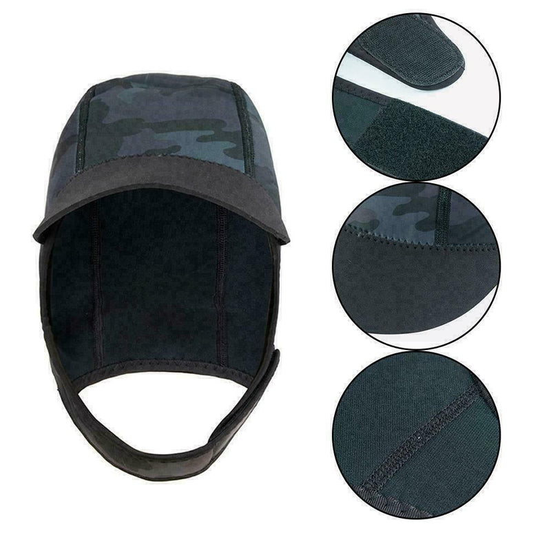 2mm Neoprene Camouflage Diving Headgear Snorkeling Cover Hat Hood Head D4V3
