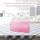 Transparent PVC Cosmetic Bags Waterproof Makeup Clutch Pouch Women Wash Case