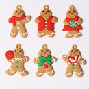 6pcs Xmas Gingerbread Man Tree Pendant Room Cute Hanging Decor (Small B) Newly