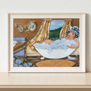 Oil Paint By Numbers Picture DIY Painting Bathing Woman Acrylic Paint Decor