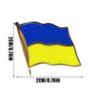 Ukrainian Flag Brooch Clothes Drop Oil Metal Pin Buckle Pin Badge Souvenir Newly